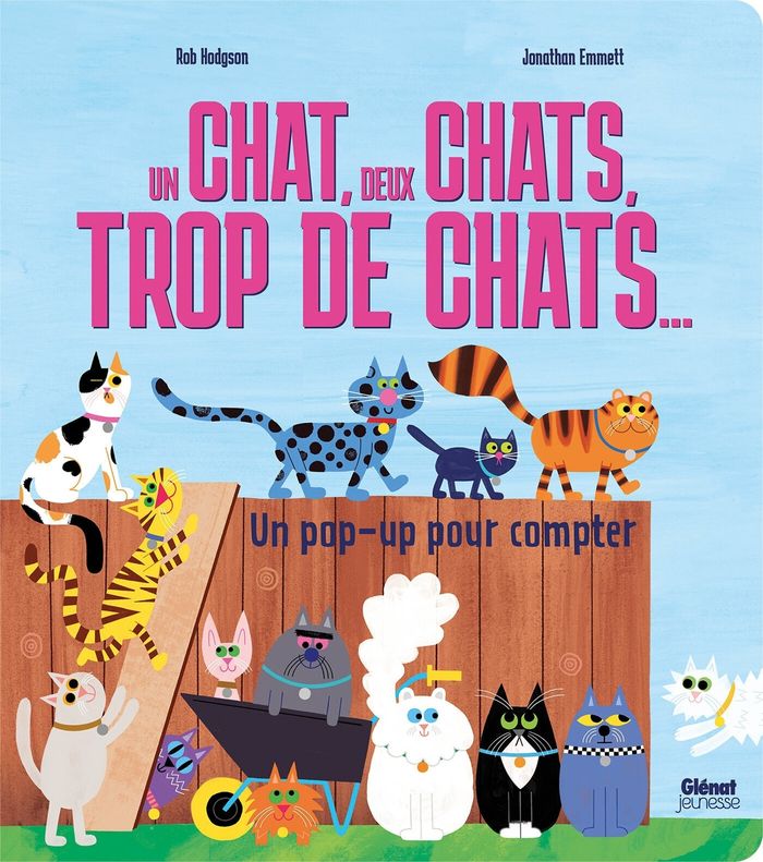 Couverture du livre « Un chat, deux chats, trop de chats... : un pop-up pour compter », librairie Les Contes Infusés à Corte