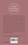 Quatrième de couverture de « Carnets de l'écrivain inexistant : journal »