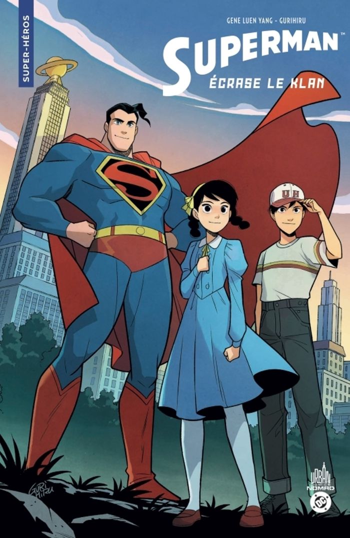 Couverture du livre « Superman écrase le Klan » de Gene Luen Yang, librairie Les Contes Infusés à Corte