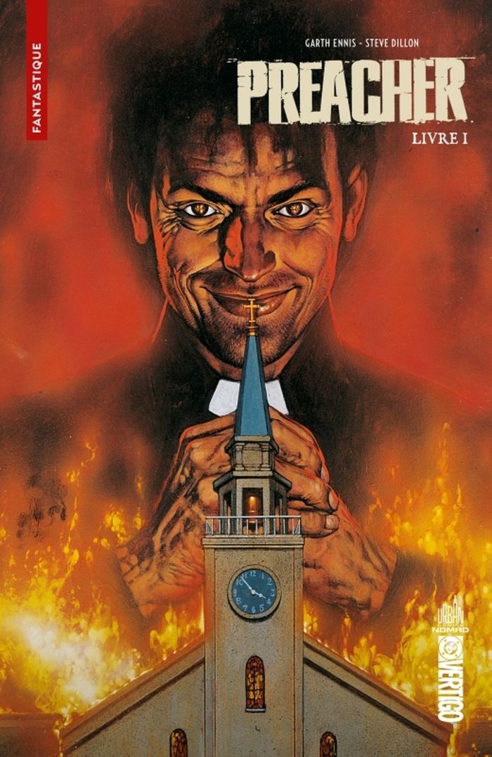 Couverture du livre « Preacher » de Garth Ennis, librairie Les Contes Infusés à Corte
