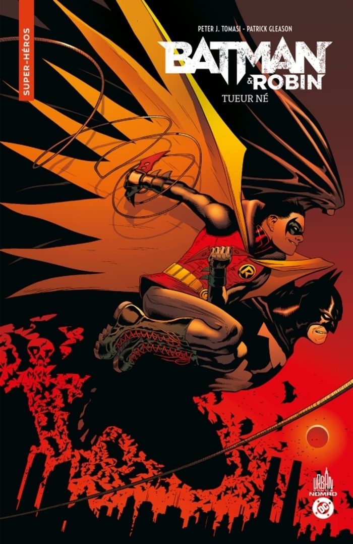 Couverture du livre « Batman & Robin : tueur né » de Peter J. Tomasi, librairie Les Contes Infusés à Corte