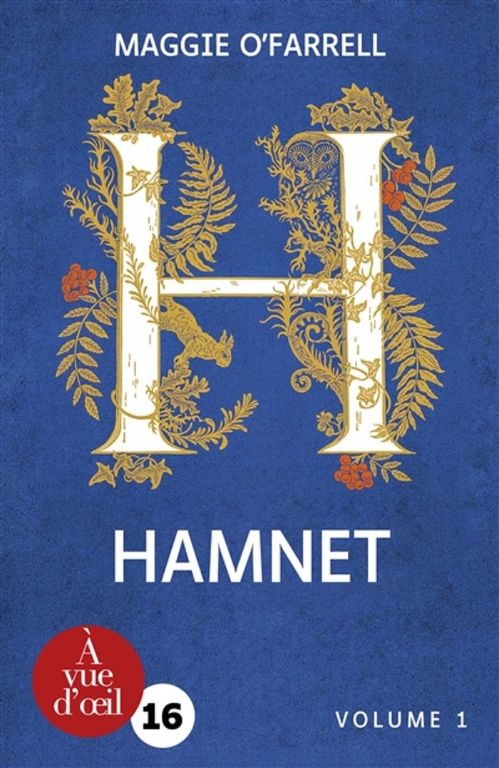 Couverture du livre « Hamnet » de Maggie O'Farrell, librairie Les Contes Infusés à Corte