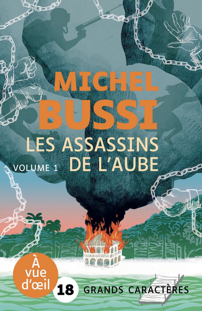 Couverture du livre « Les assassins de l'aube : roman » de Michel Bussi, librairie Les Contes Infusés à Corte