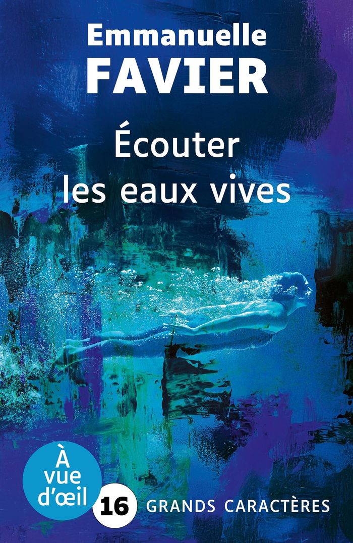 Couverture du livre « Écouter les eaux vives : roman » de Emmanuelle Favier, librairie Les Contes Infusés à Corte