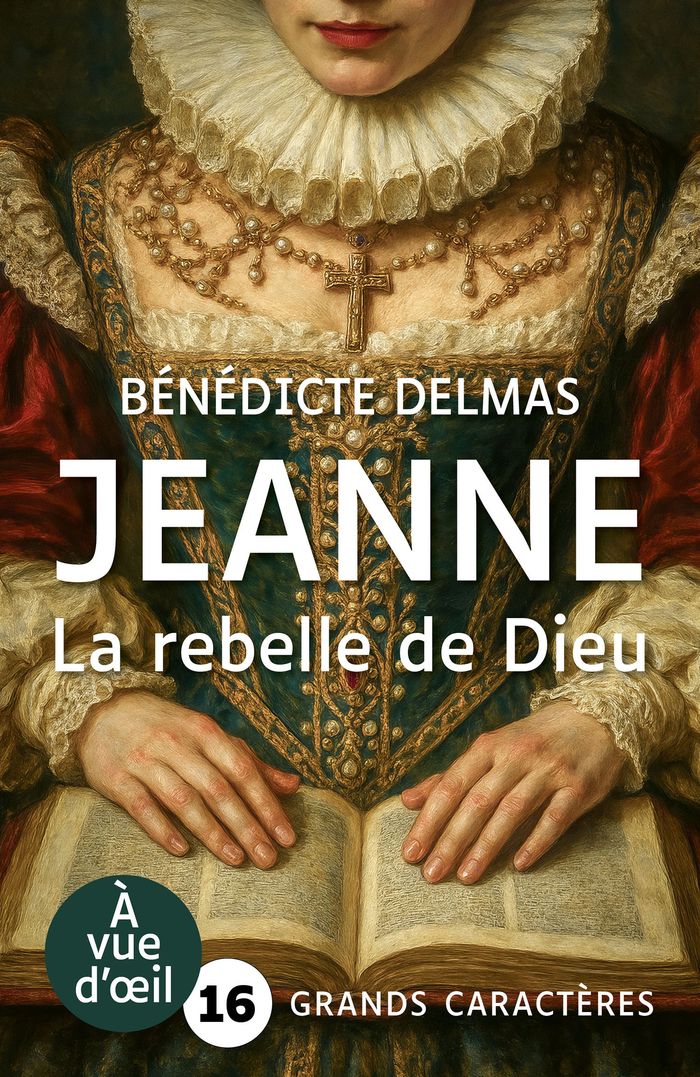 Couverture du livre « Jeanne : la rebelle de Dieu » de Bénédicte Delmas, librairie Les Contes Infusés à Corte