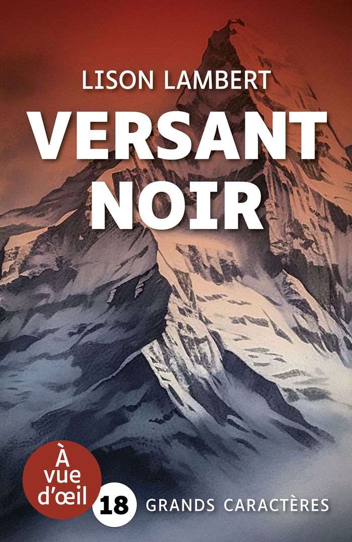 Couverture du livre « Versant noir » de Lison Lambert, librairie Les Contes Infusés à Corte