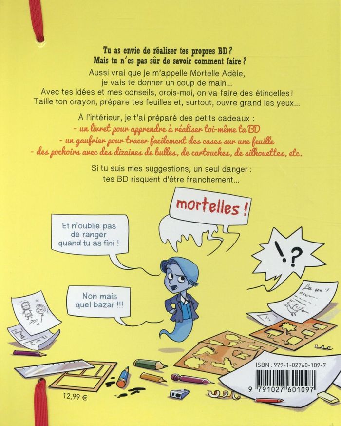Quatrième de couverture de « FAIS TA BD AVEC MORTELLE ADELE »