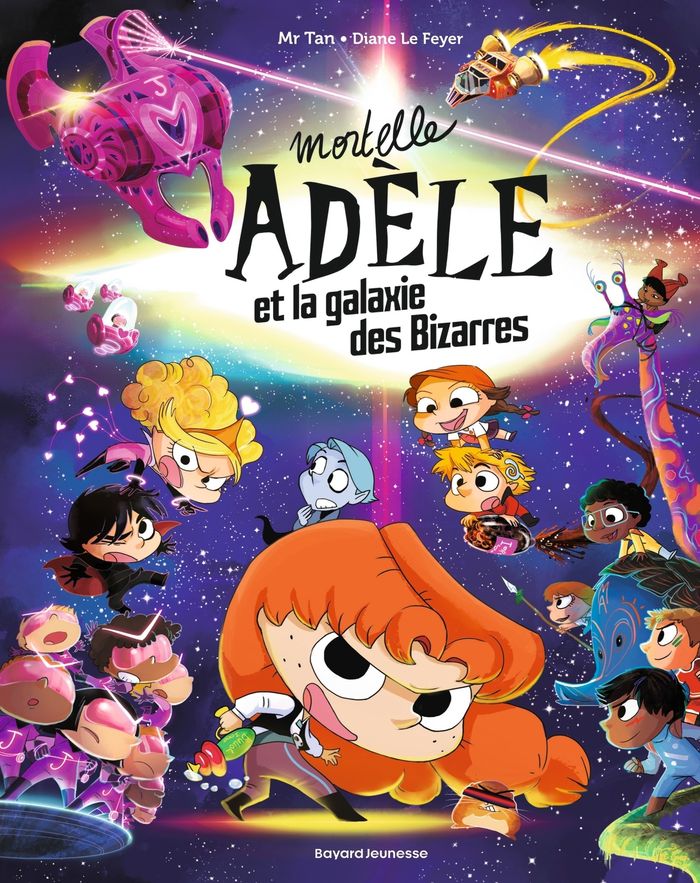 Couverture du livre « MORTELLE ADELE ET LA GALAXIE DES BIZARRES - TOME COLLECTOR » de Mr Tan/le Feyer, librairie Les Contes Infusés à Corte