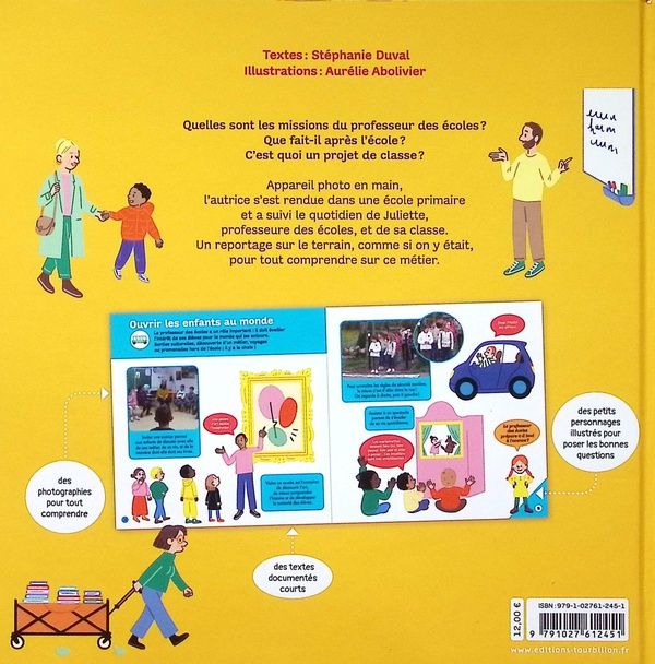 Quatrième de couverture de « C'est quoi le métier de professeur des écoles ? »