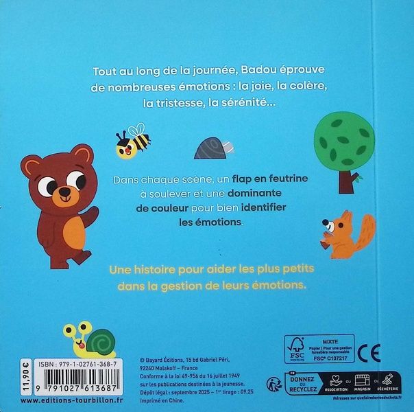 Quatrième de couverture de « Les émotions de Badou »