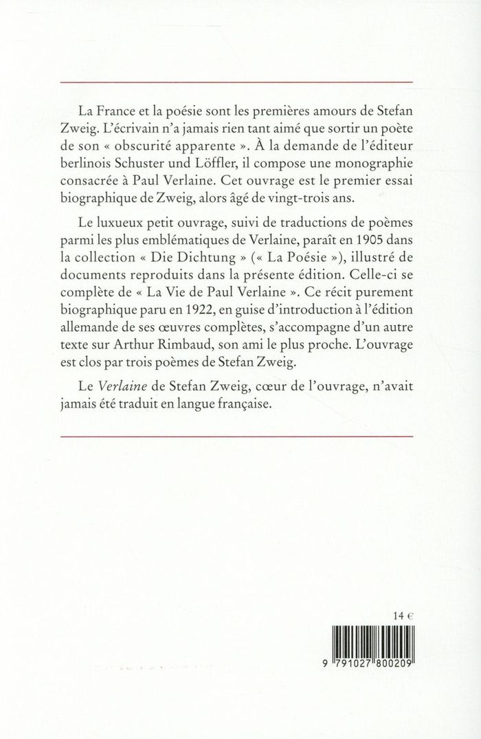 Quatrième de couverture de « Paul Verlaine »