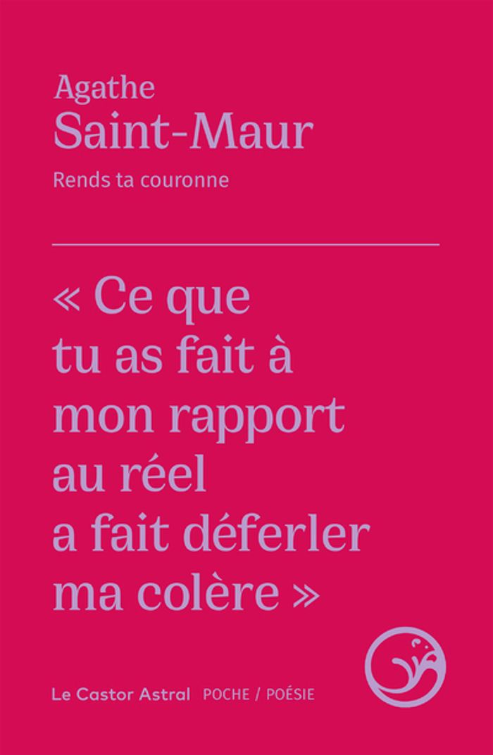 Couverture du livre « Rends ta couronne » de Agathe Saint-Maur, librairie Les Contes Infusés à Corte