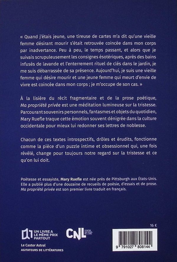 Quatrième de couverture de « Ma propriété privée »