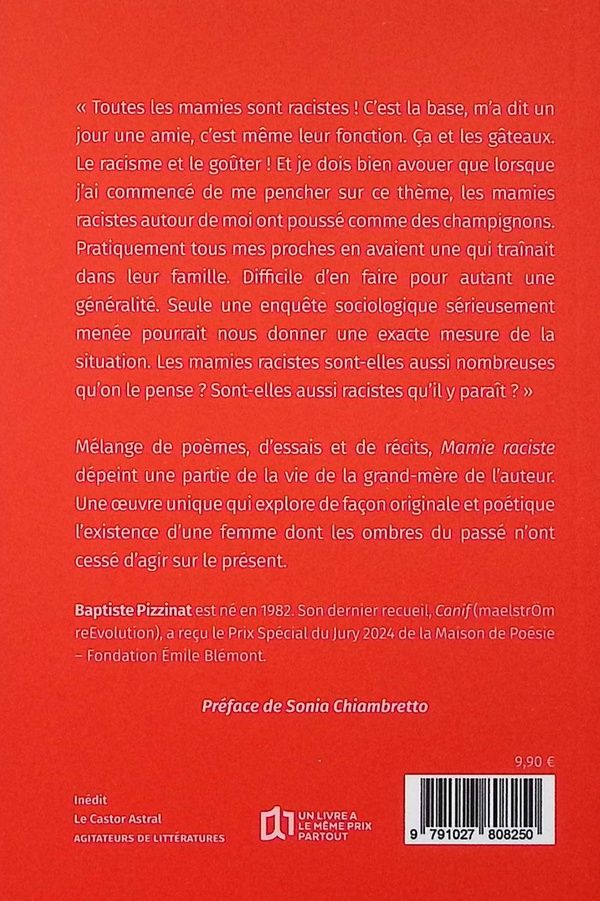 Quatrième de couverture de « Mamie raciste »