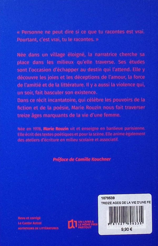 Quatrième de couverture de « Treize âges de la vie d'une femme »