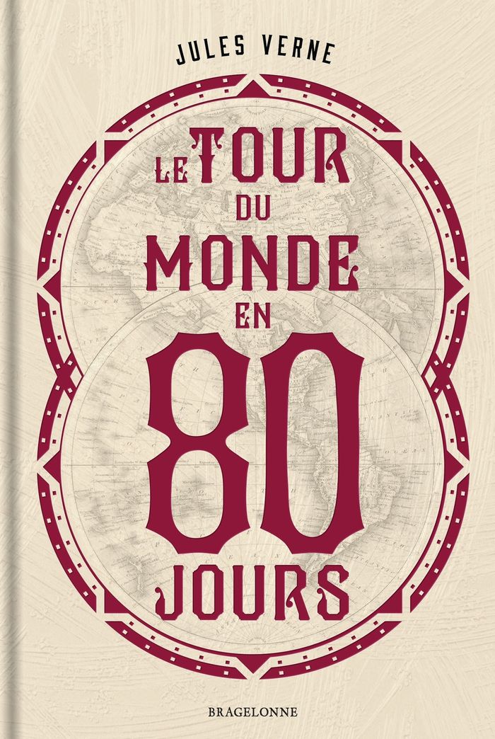 Couverture du livre « Le tour du monde en quatre-vingts jours » de Jules Verne, librairie Les Contes Infusés à Corte