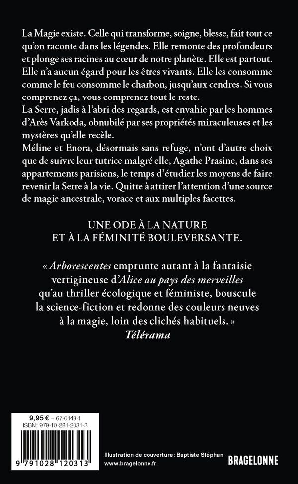 Quatrième de couverture de « Arborescentes »