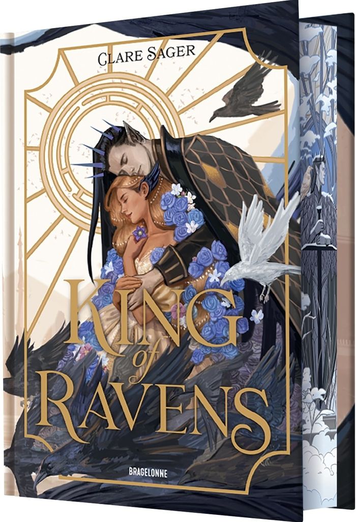 Couverture du livre « UPON A BROKEN THRONE, T1 : KING OF RAVENS », librairie Les Contes Infusés à Corte