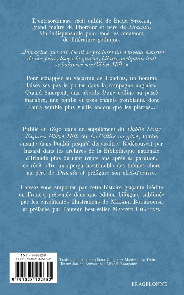 Quatrième de couverture de « La colline au gibet »
