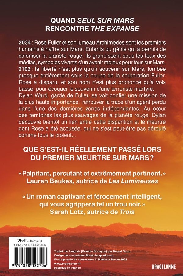 Quatrième de couverture de « Le premier meurtre sur Mars »