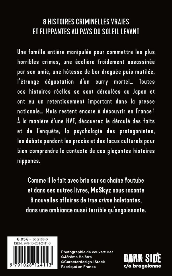 Quatrième de couverture de « Tremblez ! : crimes au Japon »
