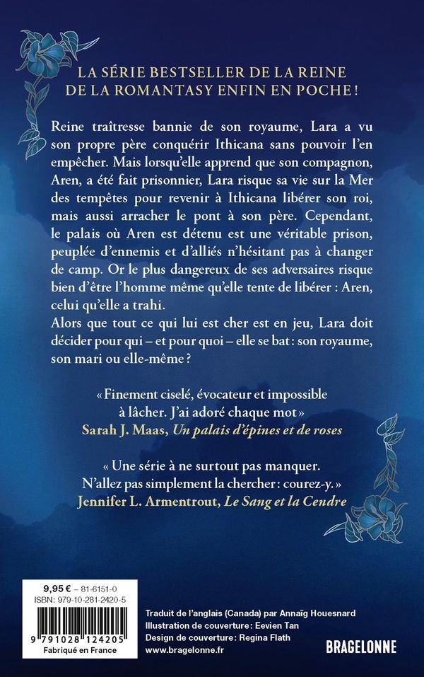 Quatrième de couverture de « LE PONT DES TEMPETES, T2 : LA REINE TRAITRESSE »