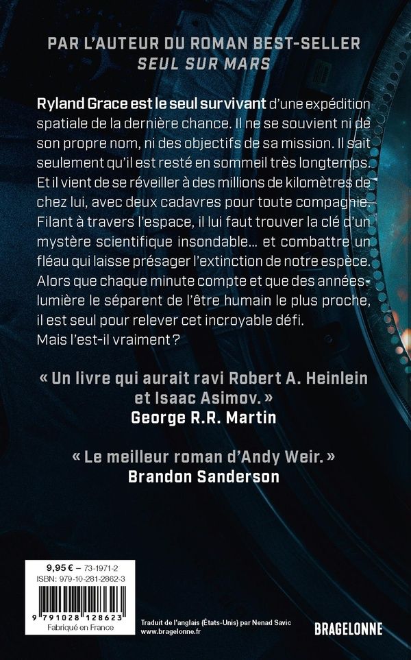 Quatrième de couverture de « PROJET DERNIERE CHANCE »