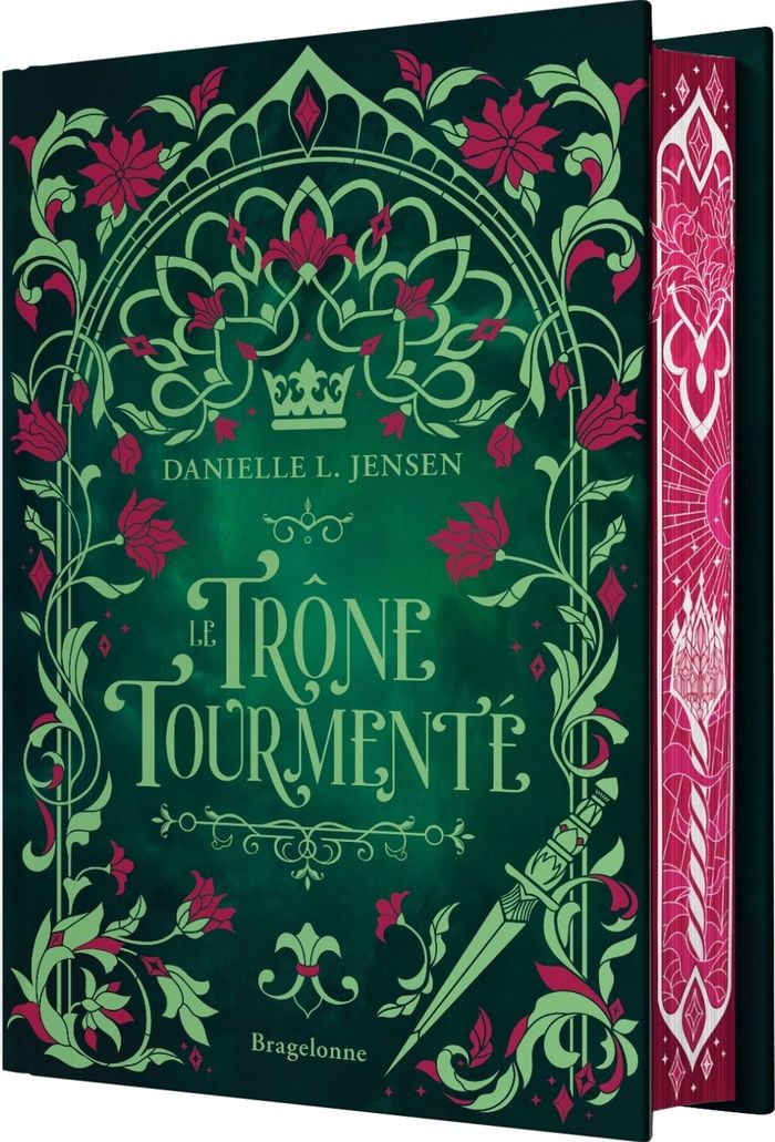 Couverture du livre « Le trône tourmenté » de Danielle L. Jensen, librairie Les Contes Infusés à Corte