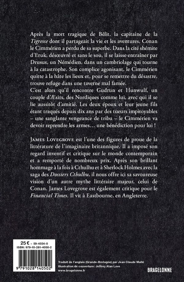 Quatrième de couverture de « Conan : le culte de la Lune d'Obsidienne »