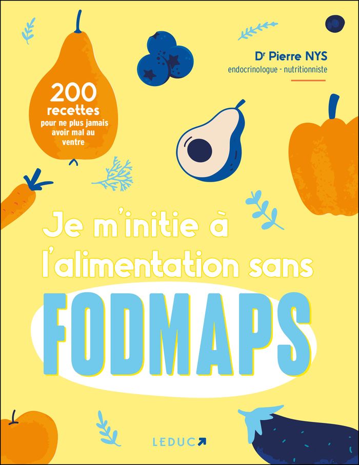 Couverture du livre « Je m'initie à l'alimentation sans fodmaps » de Pierre Nys, librairie Les Contes Infusés à Corte