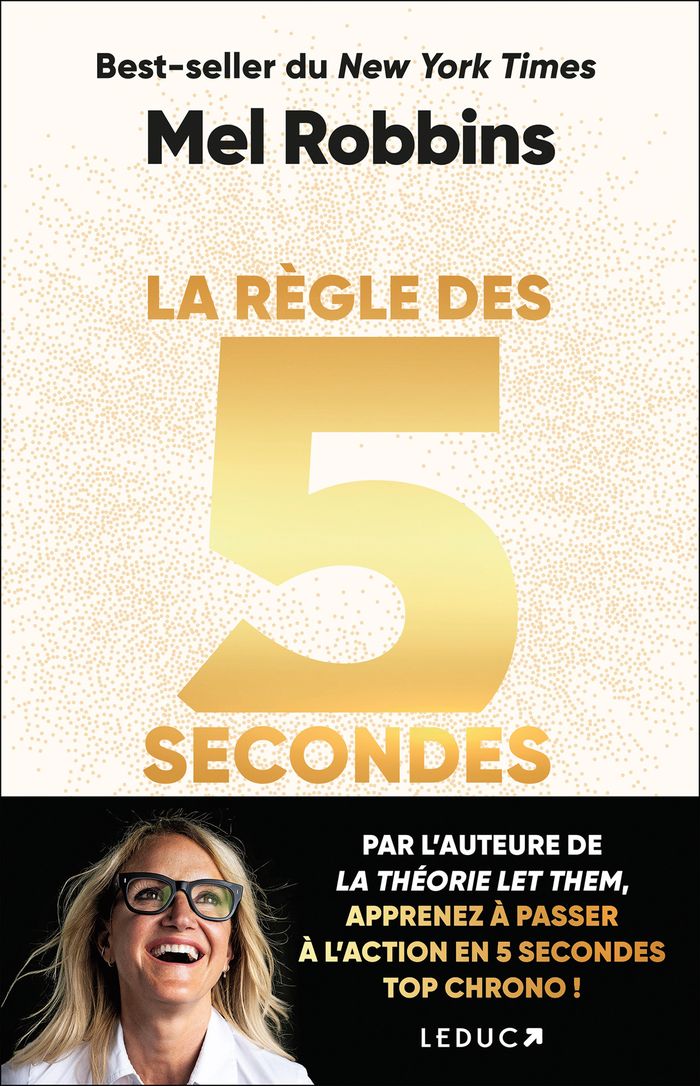Couverture du livre « La règle des 5 secondes » de Mel Robbins, librairie Les Contes Infusés à Corte
