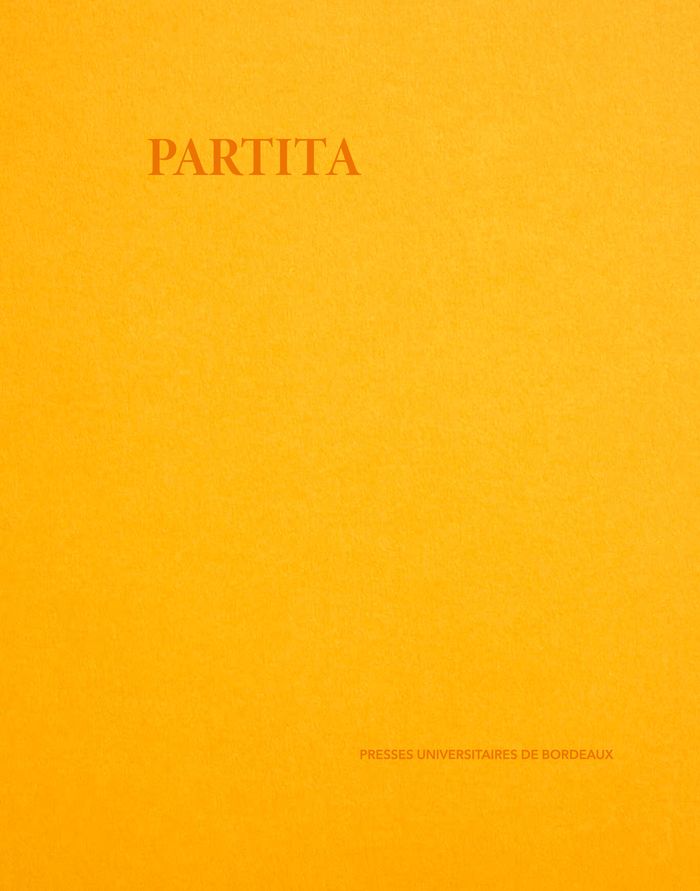 Couverture du livre « Partita : une histoire filmée de communauté féminine », librairie Les Contes Infusés à Corte