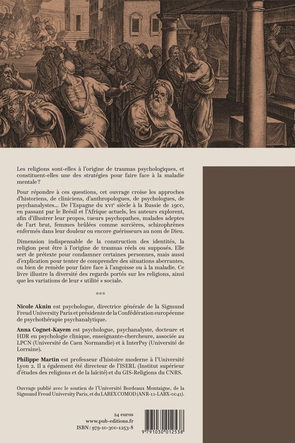 Quatrième de couverture de « Religions, déviances et psychopathologie »