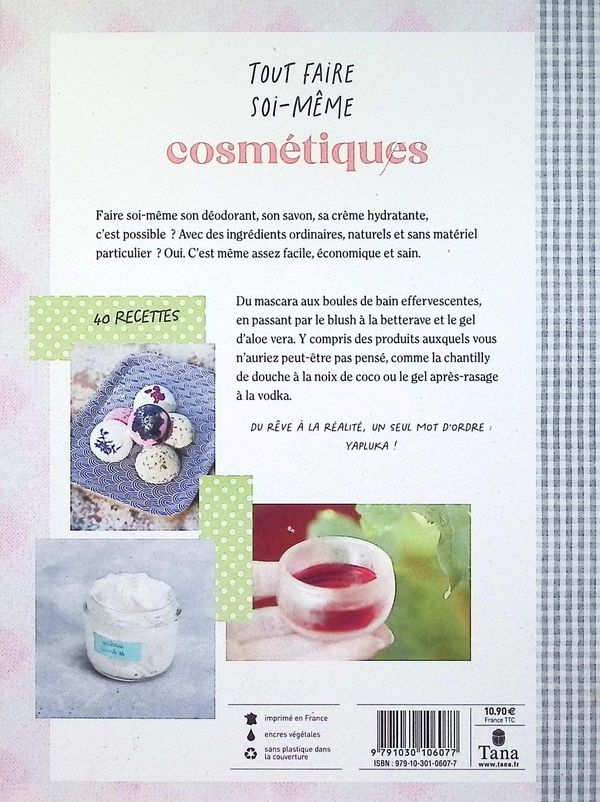 Quatrième de couverture de « Cosmétiques »