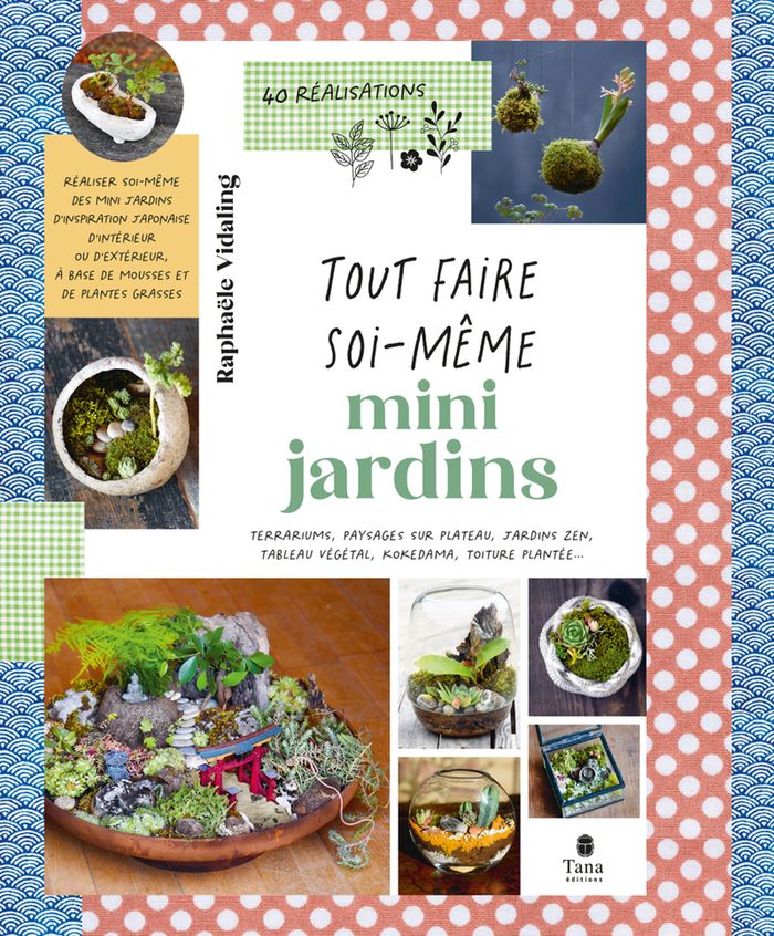 Couverture du livre « Mini-jardins » de Raphaële Vidaling, librairie Les Contes Infusés à Corte