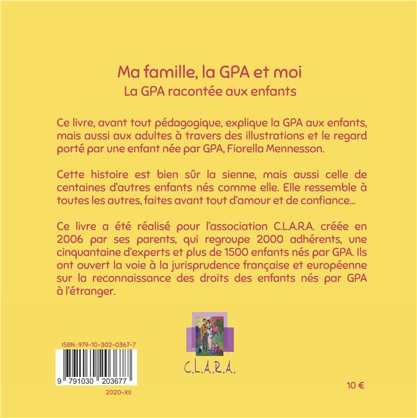 Quatrième de couverture de « MA FAMILLE, LA GPA ET MOI »