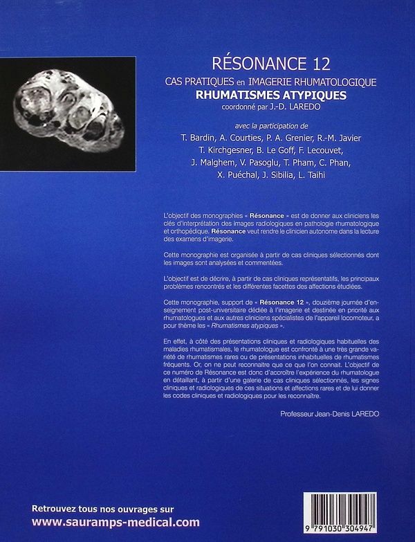 Quatrième de couverture de « Rhumatismes atypiques »