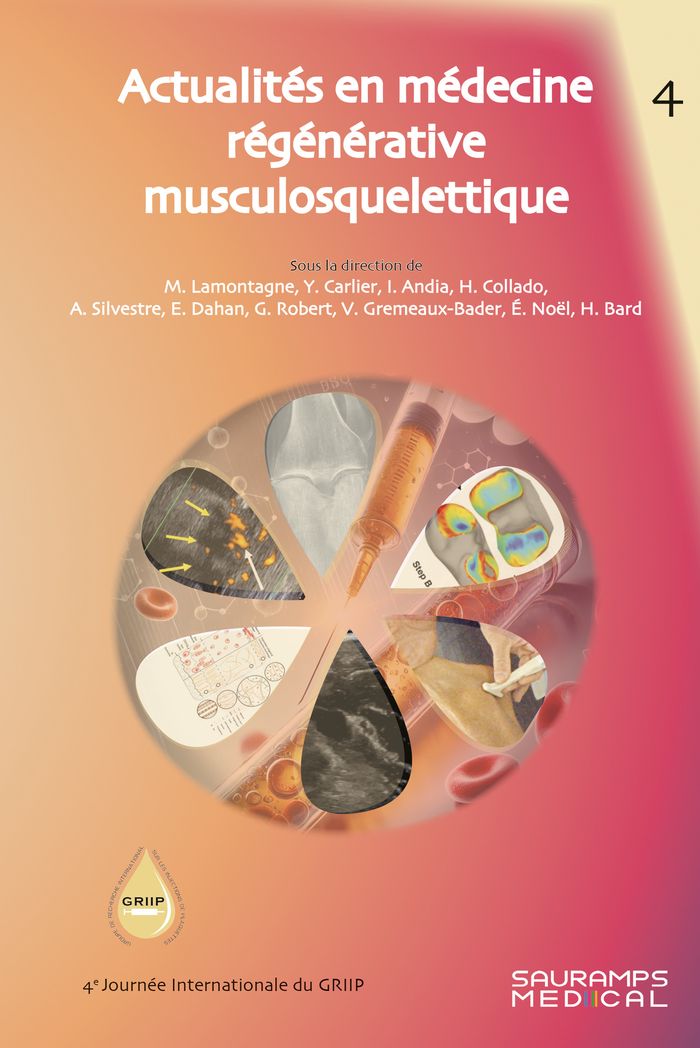 Couverture du livre « Actualités en médecine régénérative musculosquelettique » de Martin Lamontagne, librairie Les Contes Infusés à Corte