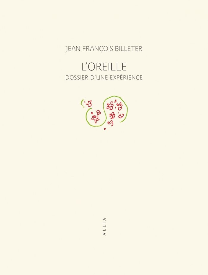 Couverture du livre « L'oreille : dossier d'une expérience », librairie Les Contes Infusés à Corte