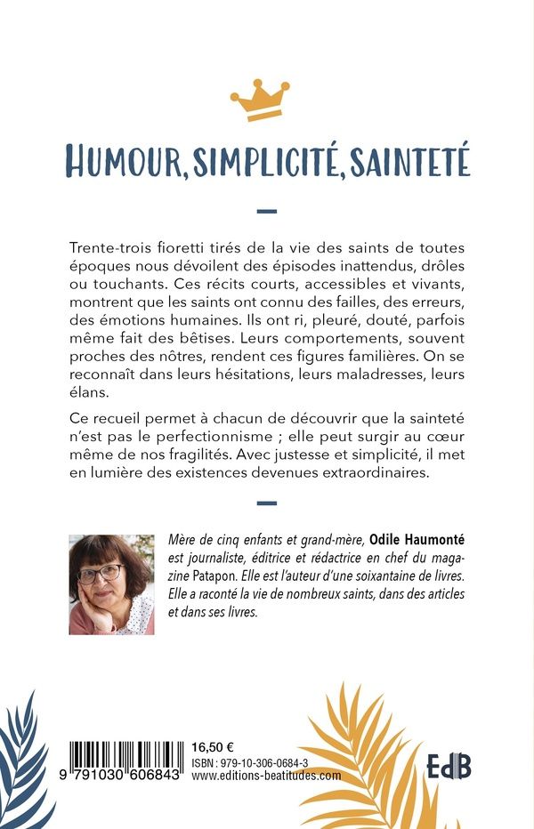 Quatrième de couverture de « Drôles de saints : 33 fioretti »