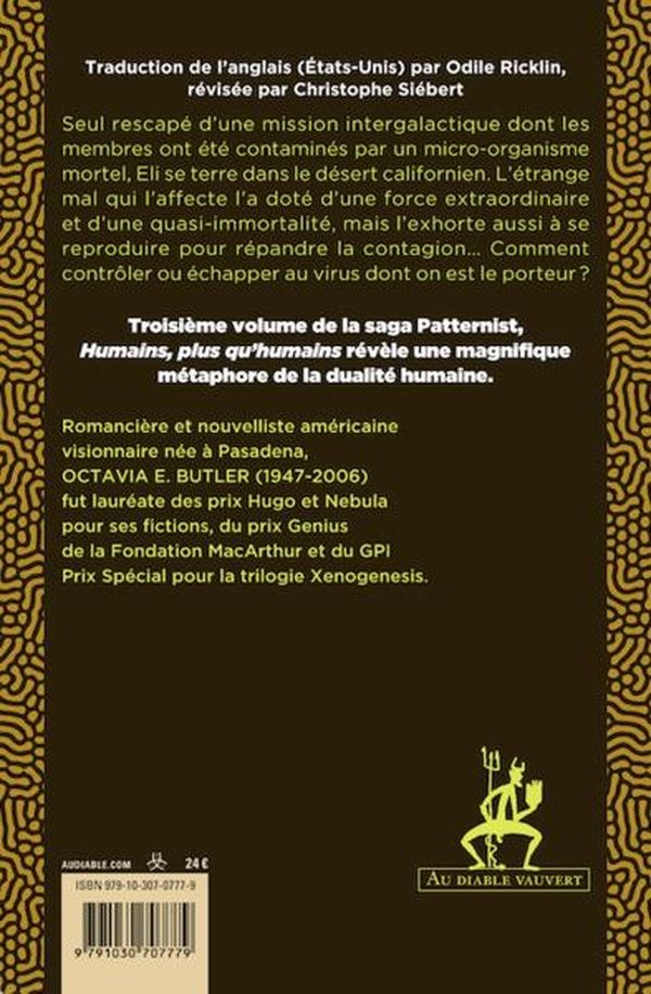 Quatrième de couverture de « Humains, plus qu'humains : Patternist »
