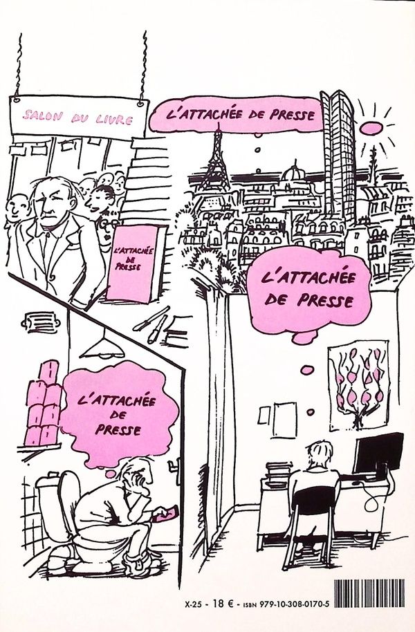 Quatrième de couverture de « L'attachée de presse »