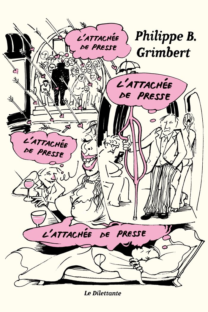 Couverture du livre « L'attachée de presse » de Philippe B. Grimbert, librairie Les Contes Infusés à Corte