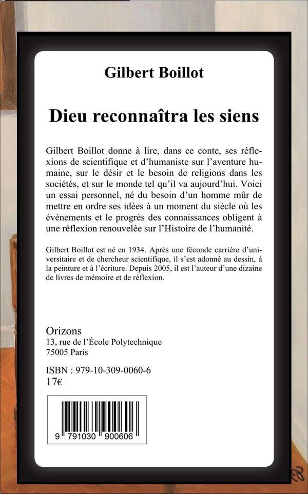 Quatrième de couverture de « DIEU RECONNAITRA LES SIENS »