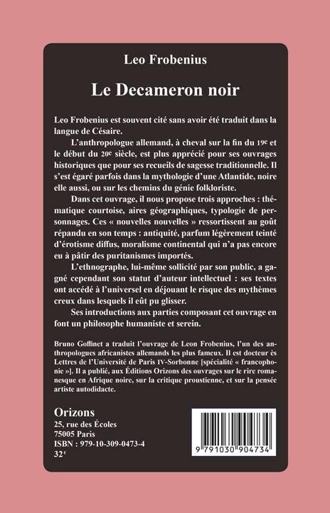 Quatrième de couverture de « LE DECAMERON NOIR - ANALYSES SUR PIECES : RECITS D'AMOUR, D'HUMOUR ET D'HEROISME AU COEUR DE L'AFRIQ »