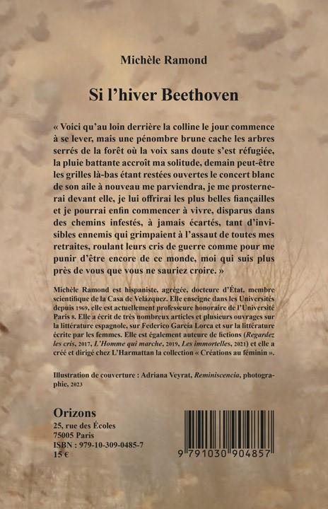 Quatrième de couverture de « SI L'HIVER BEETHOVEN »