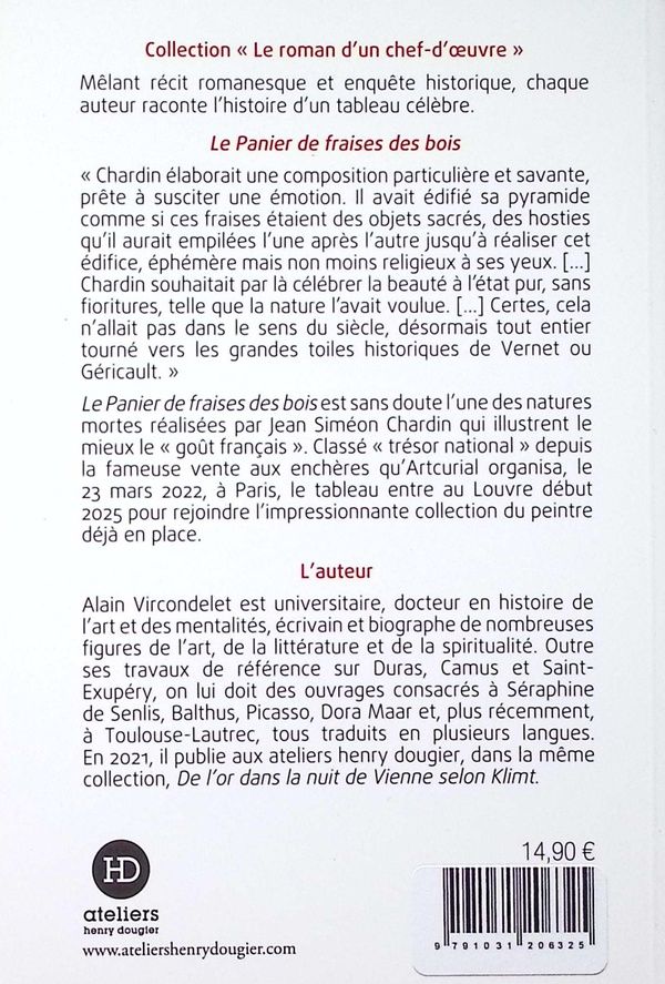 Quatrième de couverture de « Vibre, exquise nature ! : selon Chardin »