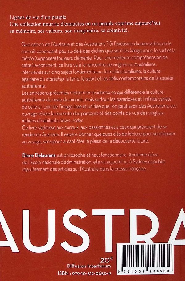 Quatrième de couverture de « Australiens »