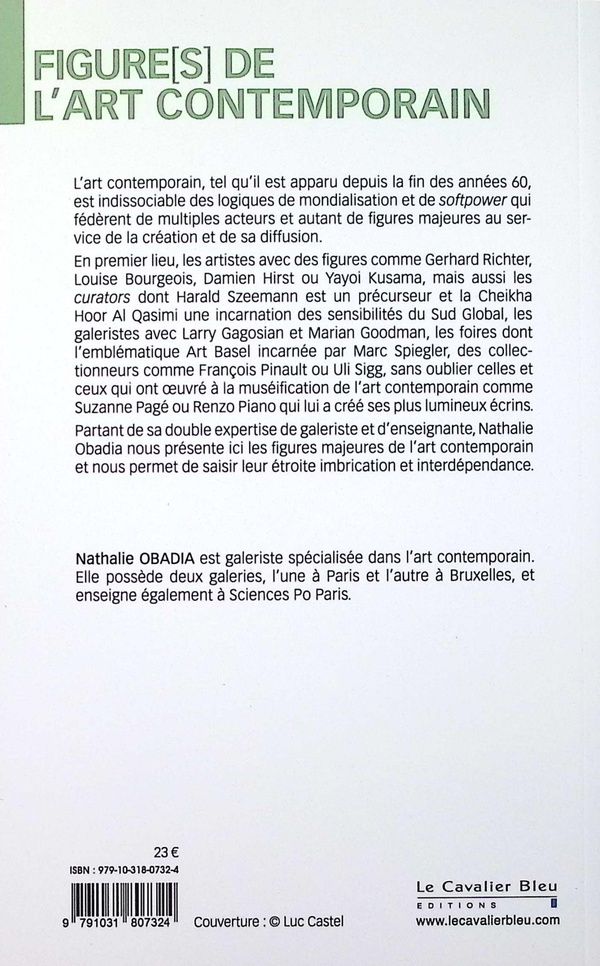 Quatrième de couverture de « L'art contemporain : des esprits conquérants »