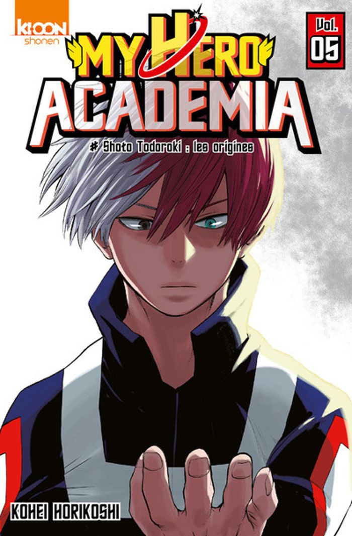 Couverture du livre « Shoto Todoroki : les origines », librairie Les Contes Infusés à Corte